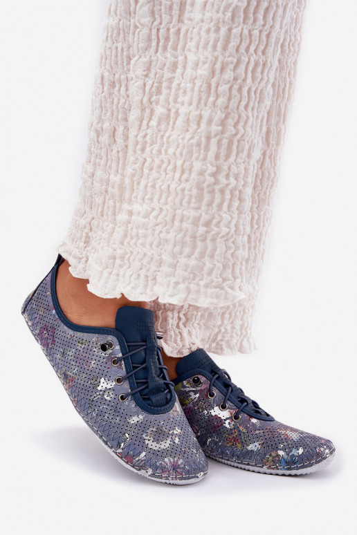 scarpe Femminile Realizzato in pelle naturale Elegantellato Artiker 56C2691 colore blu