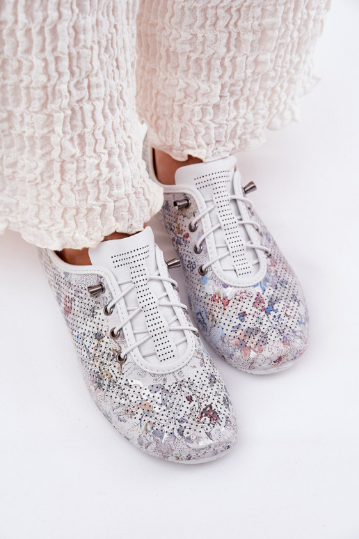 scarpe Femminile Realizzato in pelle naturale Elegantellato Artiker 56C2688 Colore bianco