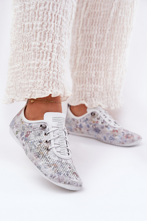 scarpe Femminile Realizzato in pelle naturale Elegantellato Artiker 56C2688 Colore bianco