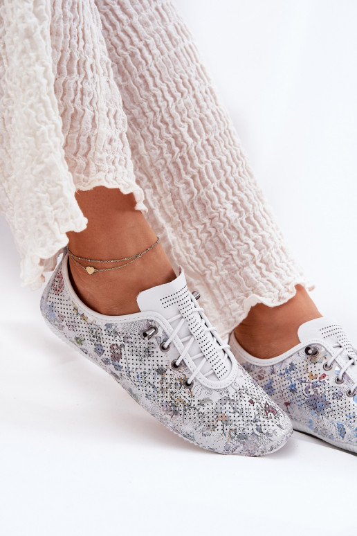 scarpe Femminile Realizzato in pelle naturale Elegantellato Artiker 56C2688 Colore bianco