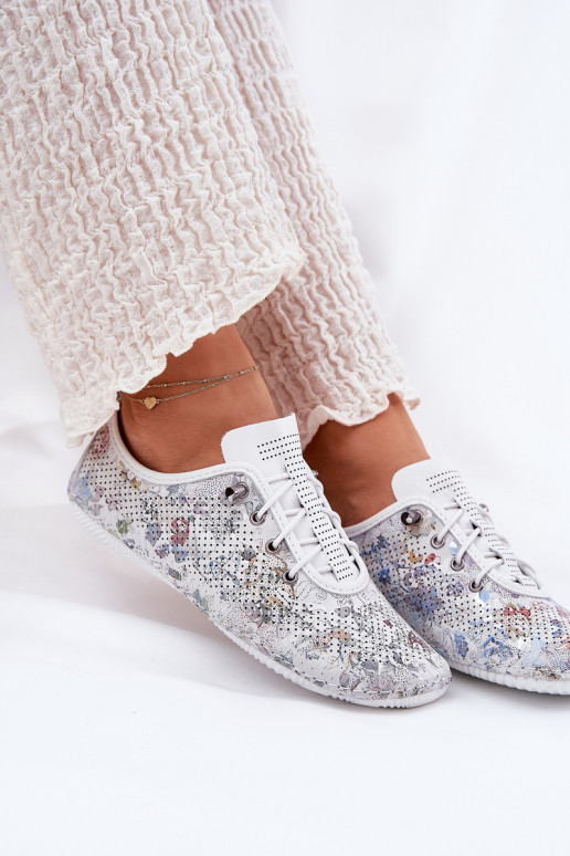 scarpe Femminile Realizzato in pelle naturale Elegantellato Artiker 56C2688 Colore bianco