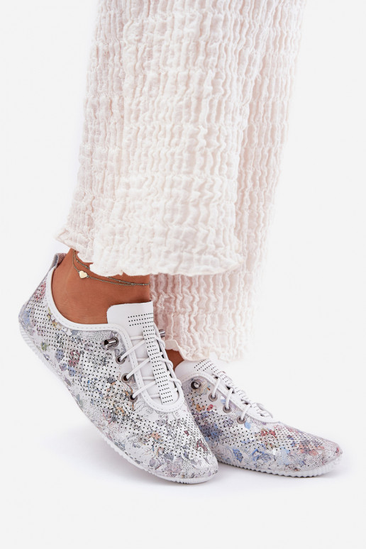 scarpe Femminile Realizzato in pelle naturale Elegantellato Artiker 56C2688 Colore bianco