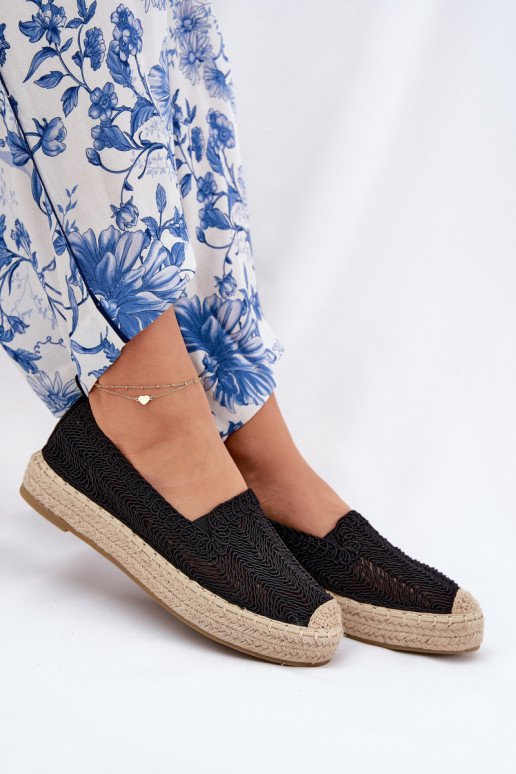 Espadrillas con una piattaforma Vinceza 17392 colore nero Espadrillas con una piattaforma Vinceza 17392 colore nero