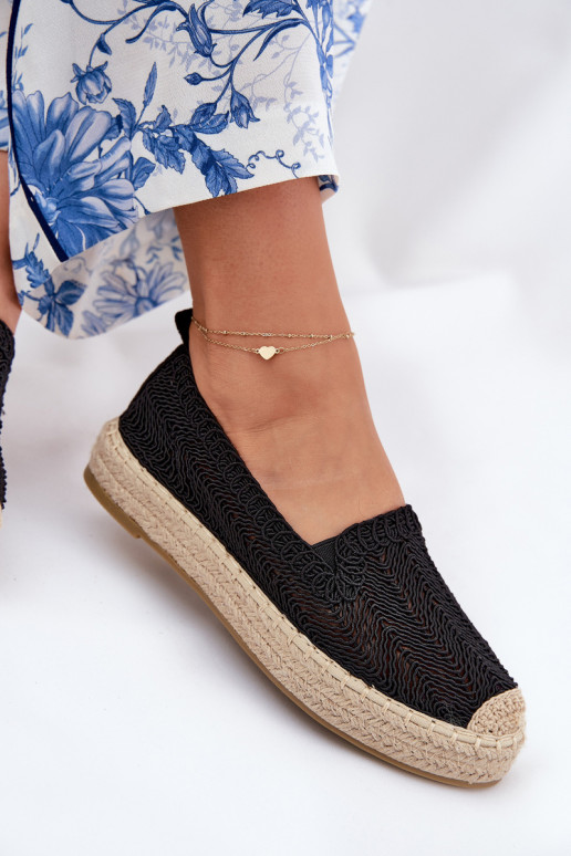 Espadrillas con una piattaforma Vinceza 17392 colore nero Espadrillas con una piattaforma Vinceza 17392 colore nero