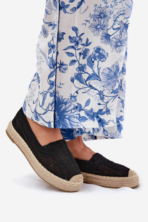 Espadrillas con una piattaforma Vinceza 17392 colore nero Espadrillas con una piattaforma Vinceza 17392 colore nero