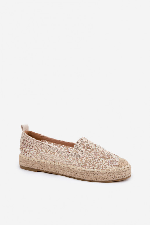 Espadrillas con una piattaforma Vinceza 17392 beige Espadrillas con una piattaforma Vinceza 17392 beige