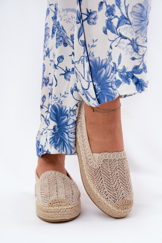 Espadrillas con una piattaforma Vinceza 17392 beige Espadrillas con una piattaforma Vinceza 17392 beige