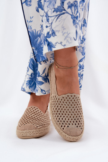 Espadrillas Con treccia Vinceza 13625 beige