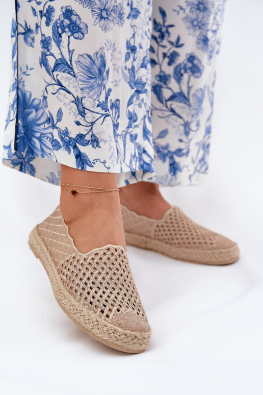 Espadrillas Con treccia Vinceza 13625 beige