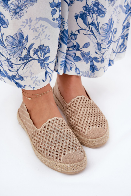 Espadrillas Con treccia Vinceza 13625 beige