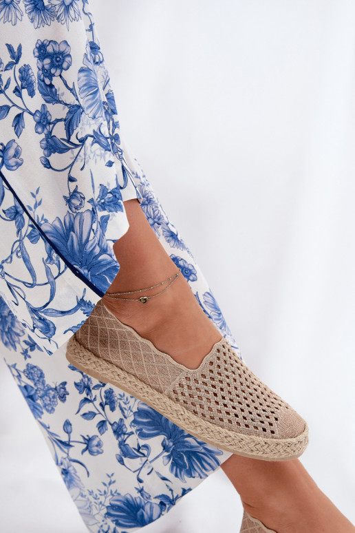 Espadrillas Con treccia Vinceza 13625 beige
