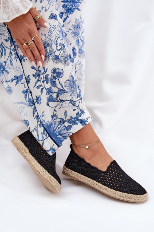 Espadrillas Con treccia Vinceza 13625 colore nero Espadrillas Con treccia Vinceza 13625 colore nero
