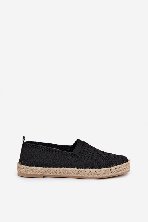 Femminile espadrillas Con treccia Vinceza 13624 colore nero