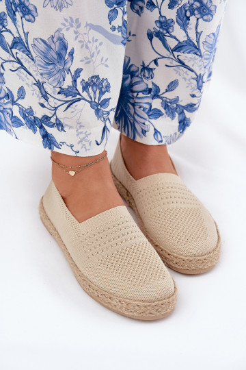 Femminile espadrillas Con treccia Vinceza 13624 beige