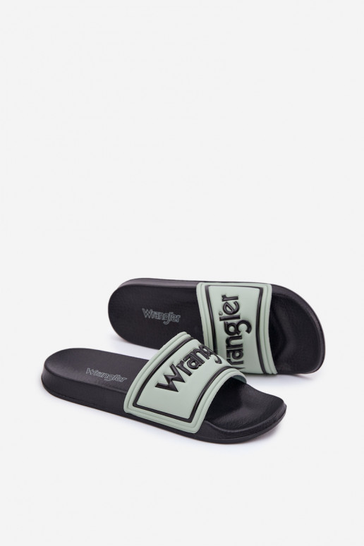 Pantofole Deveschio INRANGLER AVERELL SLIDER MEN LOIN 20251042.52D verde chiaro