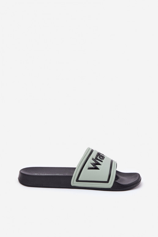 Pantofole Deveschio INRANGLER AVERELL SLIDER MEN LOIN 20251042.52D verde chiaro