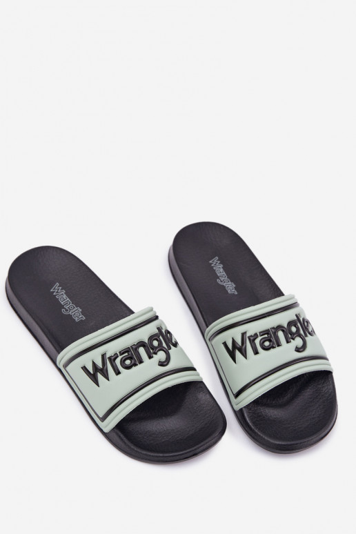 Pantofole Deveschio INRANGLER AVERELL SLIDER MEN LOIN 20251042.52D verde chiaro