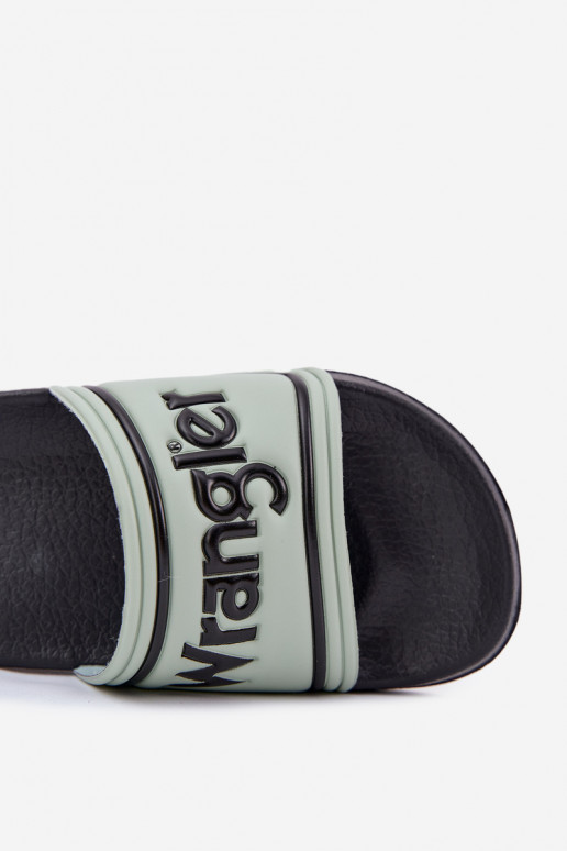 Pantofole Deveschio INRANGLER AVERELL SLIDER MEN LOIN 20251042.52D verde chiaro