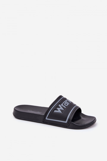 Ciabatte da uomo nere Wrangler Averell Slider Men Loin 20251042.25Y
