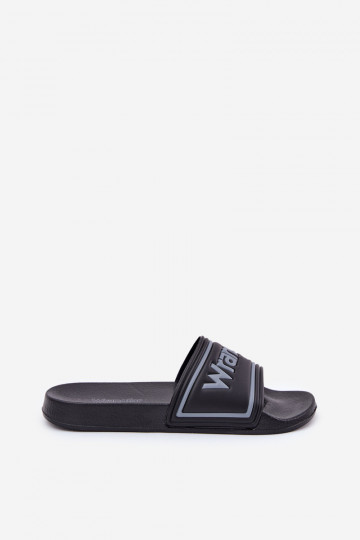 Ciabatte da uomo nere Wrangler Averell Slider Men Loin 20251042.25Y 2