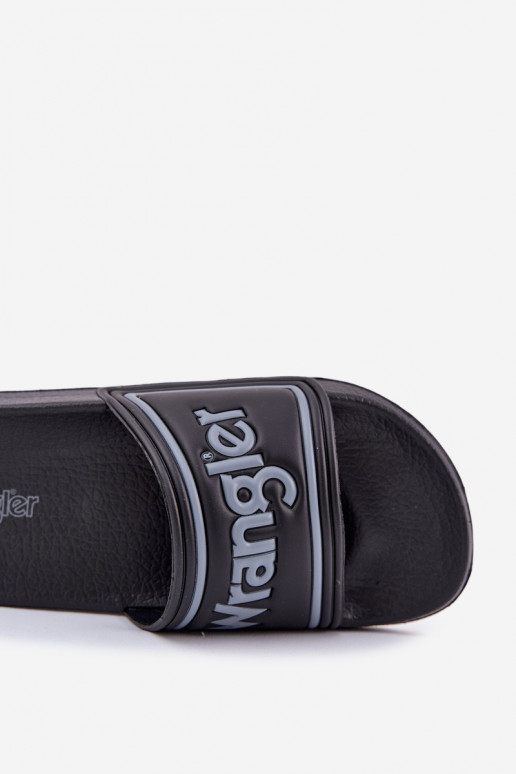 Pantofole Deveschio INRANGLER AVERELL SLIDER MEN LOIN 20251042.25Y colore nero