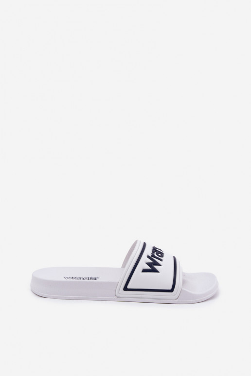 Pantofole Deveschio INRANGLER AVERELL SLIDER MEN LOIN 20251042.1FG Colore bianco