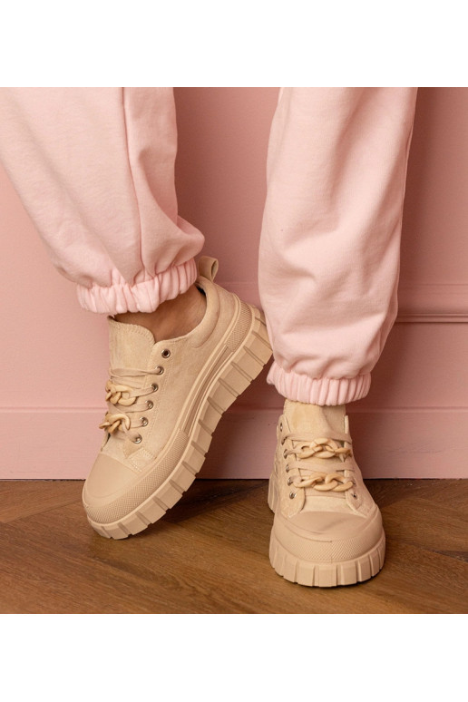 Sneaker da donna color sabbia Kesium