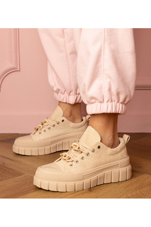 Sneaker da donna color sabbia Kesium