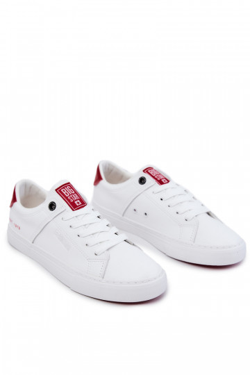 Pelle Deveschio Scarpe da ginnastica Big Star JJ174106 Bianco-colore rosso