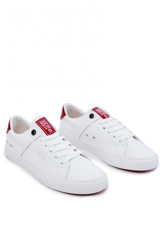 Pelle Deveschio Scarpe da ginnastica Big Star JJ174106 Bianco-colore rosso