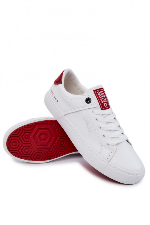 Pelle Deveschio Scarpe da ginnastica Big Star JJ174106 Bianco-colore rosso