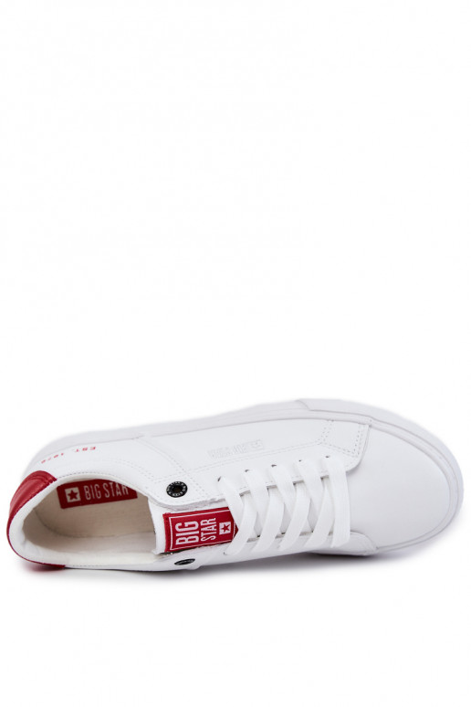 Pelle Deveschio Scarpe da ginnastica Big Star JJ174106 Bianco-colore rosso