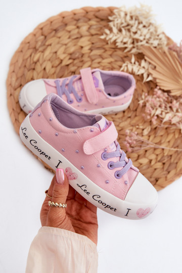 Scarpe casual rosa per bambini Lee Cooper LCIN-24-02-2160 2