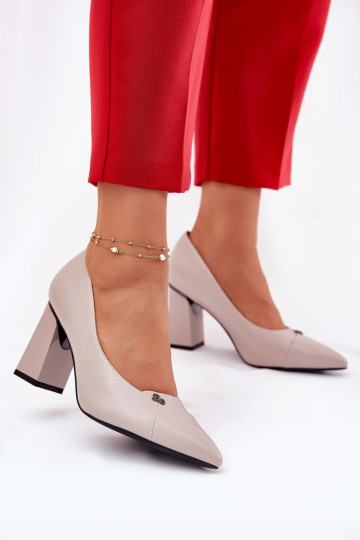 Scarpe con i tacchi Stile elegante Vinceza 62224 colore grigio