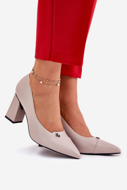 Scarpe con i tacchi Stile elegante Vinceza 62224 colore grigio