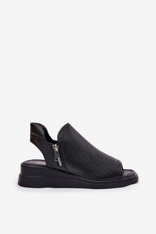 Sandali da donna Su un cuneo colore nero Mevinette