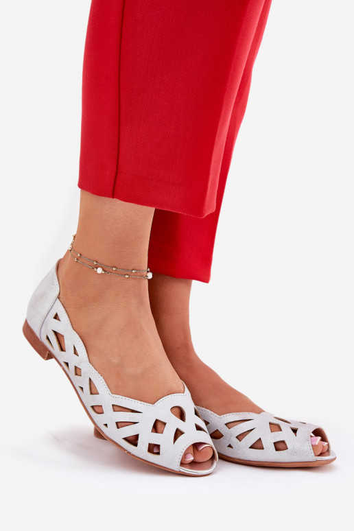 Ballerine traforate Z Odkrytymi Palcami color argento Calgis Ballerine traforate Z Odkrytymi Palcami color argento Calgis