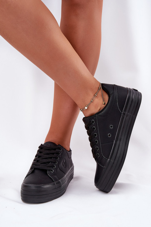 Eko Pelle Scarpe per il tempo libero con una piattaforma Big Star RR274299 colore nero