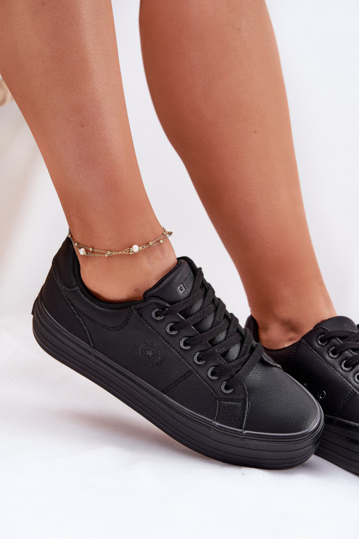 Eko Pelle Scarpe per il tempo libero con una piattaforma Big Star RR274299 colore nero