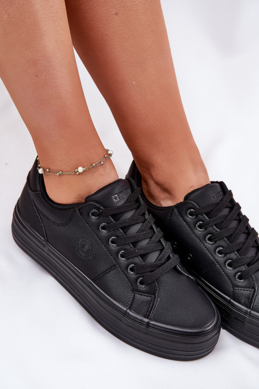 Eko Pelle Scarpe per il tempo libero con una piattaforma Big Star RR274299 colore nero