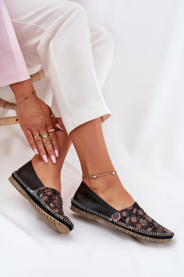 Pelle Elegantellato Ballerine Deveciejka T1929-71 colore nero