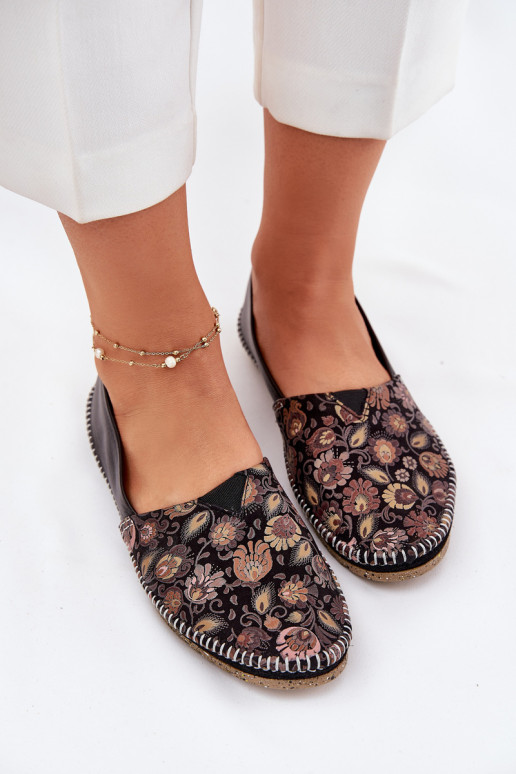 Pelle Elegantellato Ballerine Deveciejka T1929-71 colore nero Pelle Elegantellato Ballerine Deveciejka T1929-71 colore nero