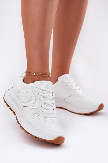 Scarpe modello sneakers Femminile con una piattaforma Big Star RR274487 Hi-Poly System Colore bianco