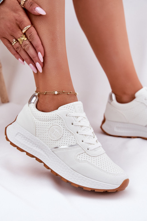 Scarpe modello sneakers Femminile con una piattaforma Big Star RR274487 Hi-Poly System Colore bianco