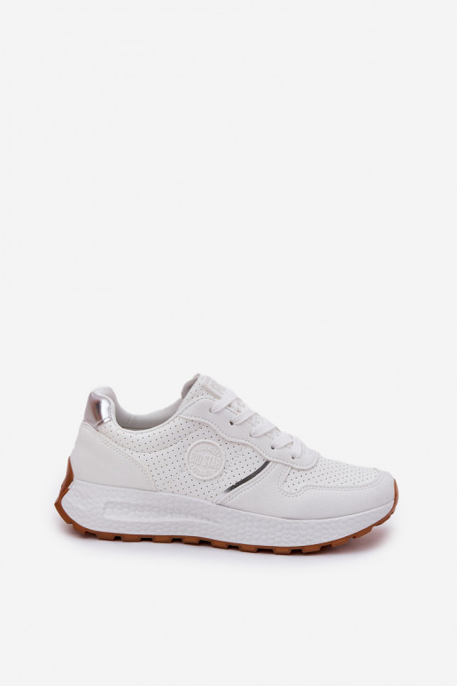 Scarpe modello sneakers Femminile con una piattaforma Big Star RR274487 Hi-Poly System Colore bianco