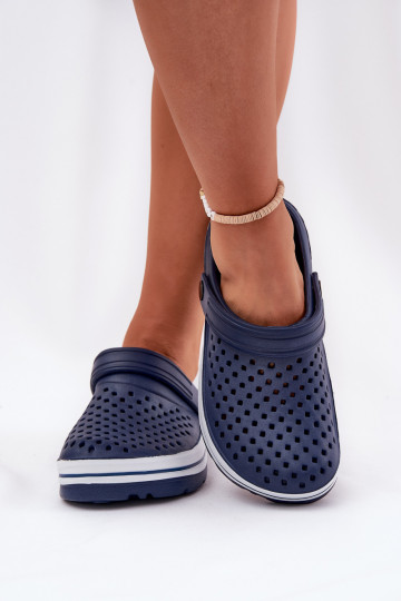 Pantofole in schiuma leggera Femminile blu scuro Ardanica