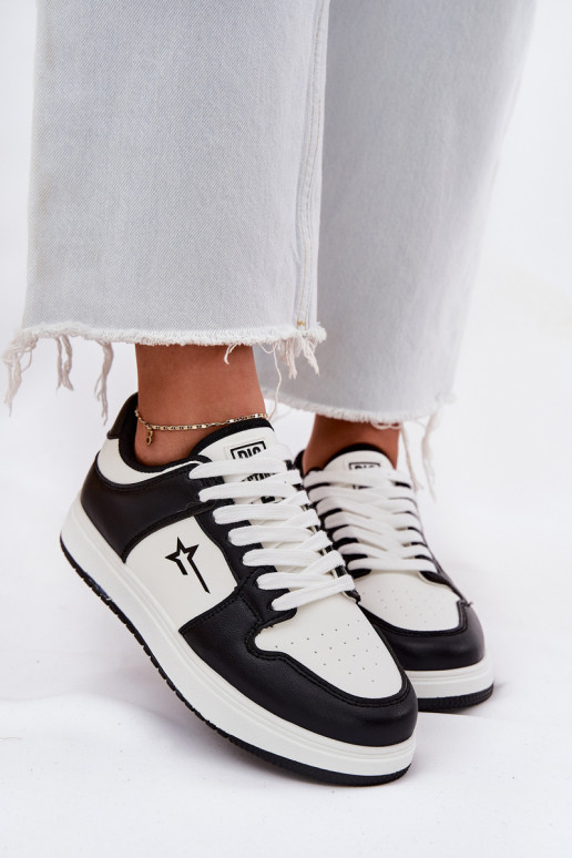 Scarpe modello sneakers Femminile Big Star RR274A240 HI-POLY SYSTEM Bianco-colore nero Scarpe modello sneakers Femminile Big Star RR274A240 HI-POLY SYSTEM Bianco-colore nero