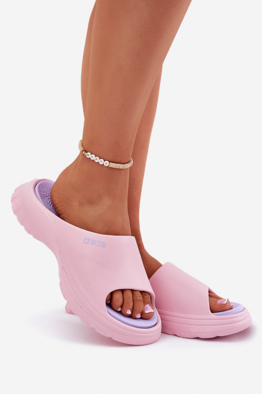 Pantofole leggere Pantofole da donna Big Star RR274A587 colore rosa