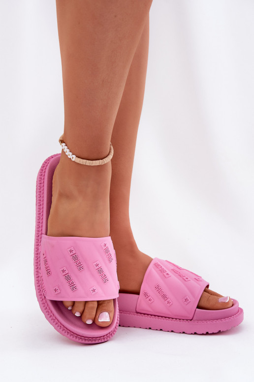 Pantofole da donna con una piattaforma Big Star RR274A541 colore rosa