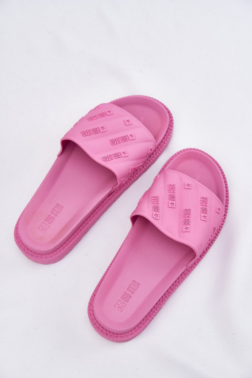 Pantofole da donna con una piattaforma Big Star RR274A541 colore rosa